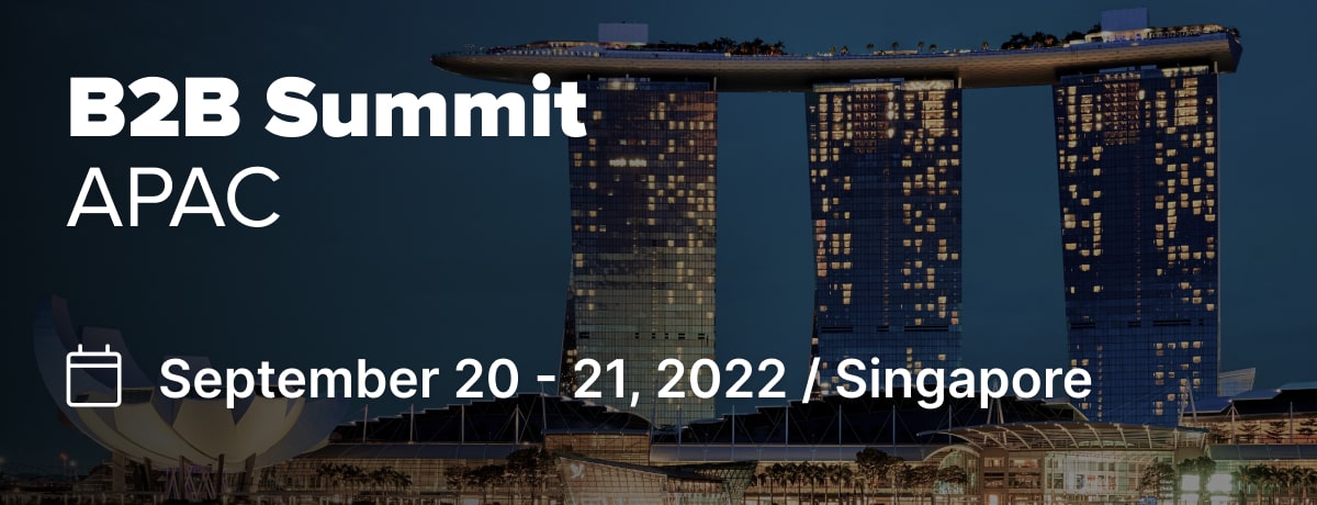 banner of b2b summit apac event