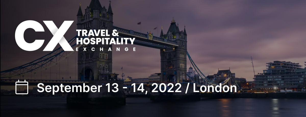 banner of cx travel & hospitality event